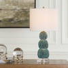 Bonaire Teal Blue Table Lamp, by Uttermost, 13" width x 25.25" height x 13" depth thumbnail 2