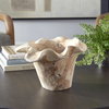 Teak Flow White Wash Outdoor Bowl, Decorative Tray by Uttermost, 15.8" width x 10" height x 15.8" depth thumbnail 2
