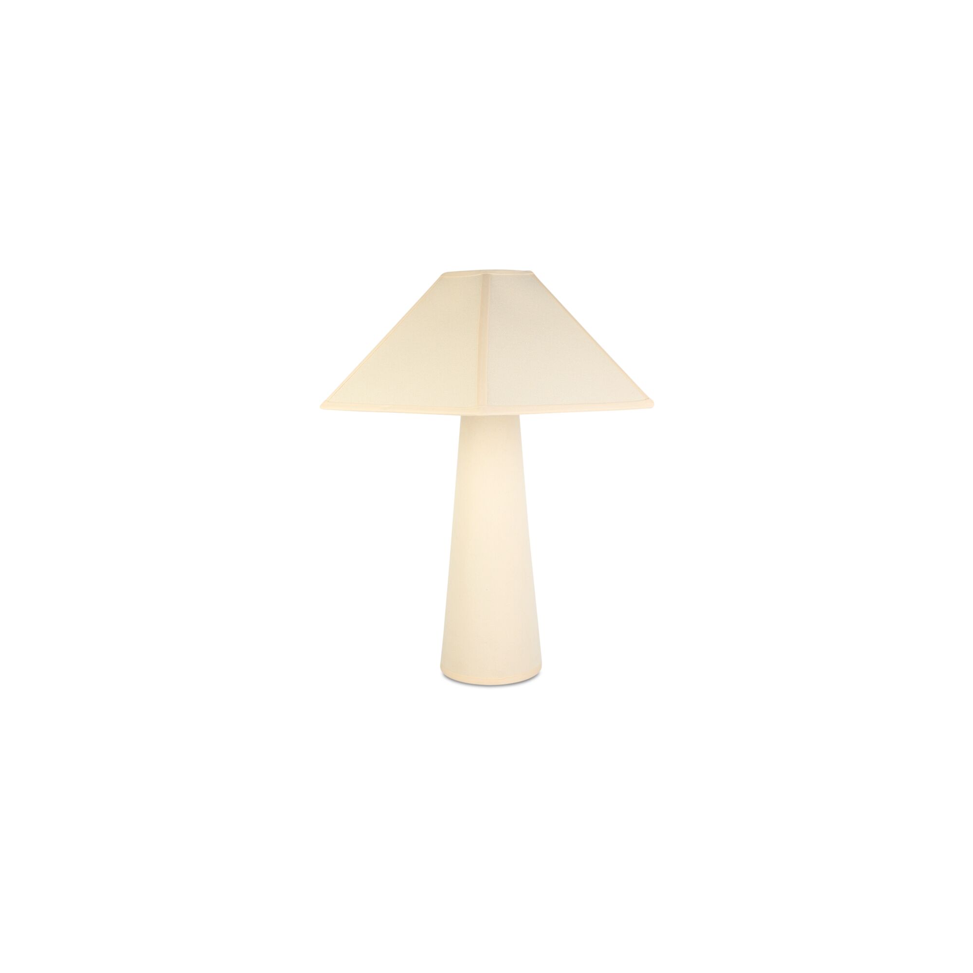 Gigi Table Lamp Cream, by Moe's Home, 19.65" width x 22.82" height x 17.3" depth View 1