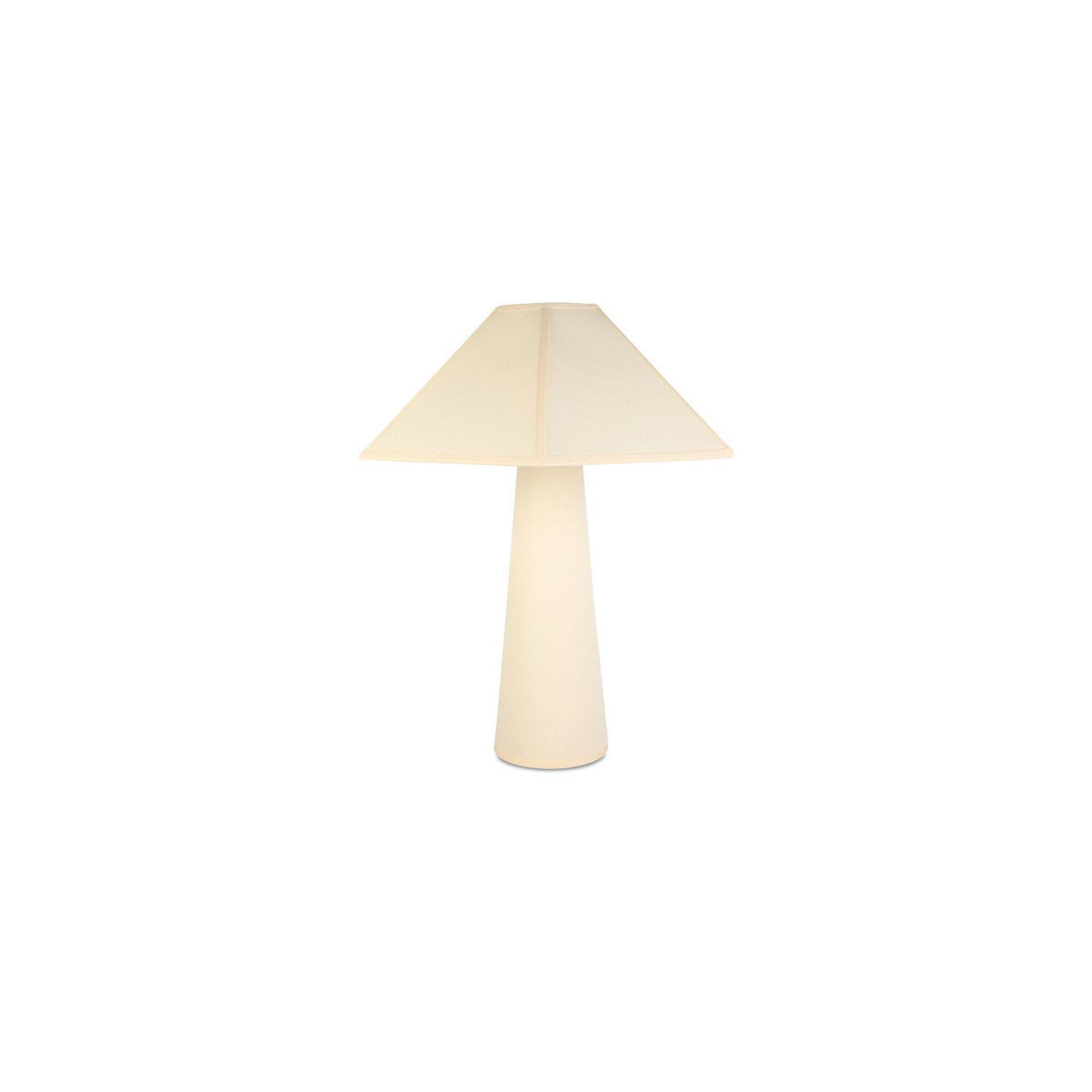 Gigi Table Lamp Cream, by Moe's Home, 19.65" width x 22.82" height x 17.3" depth View 1