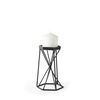 Sixx I Small Antiqued Metal Hexagonal Table Candle Holder thumbnail 0
