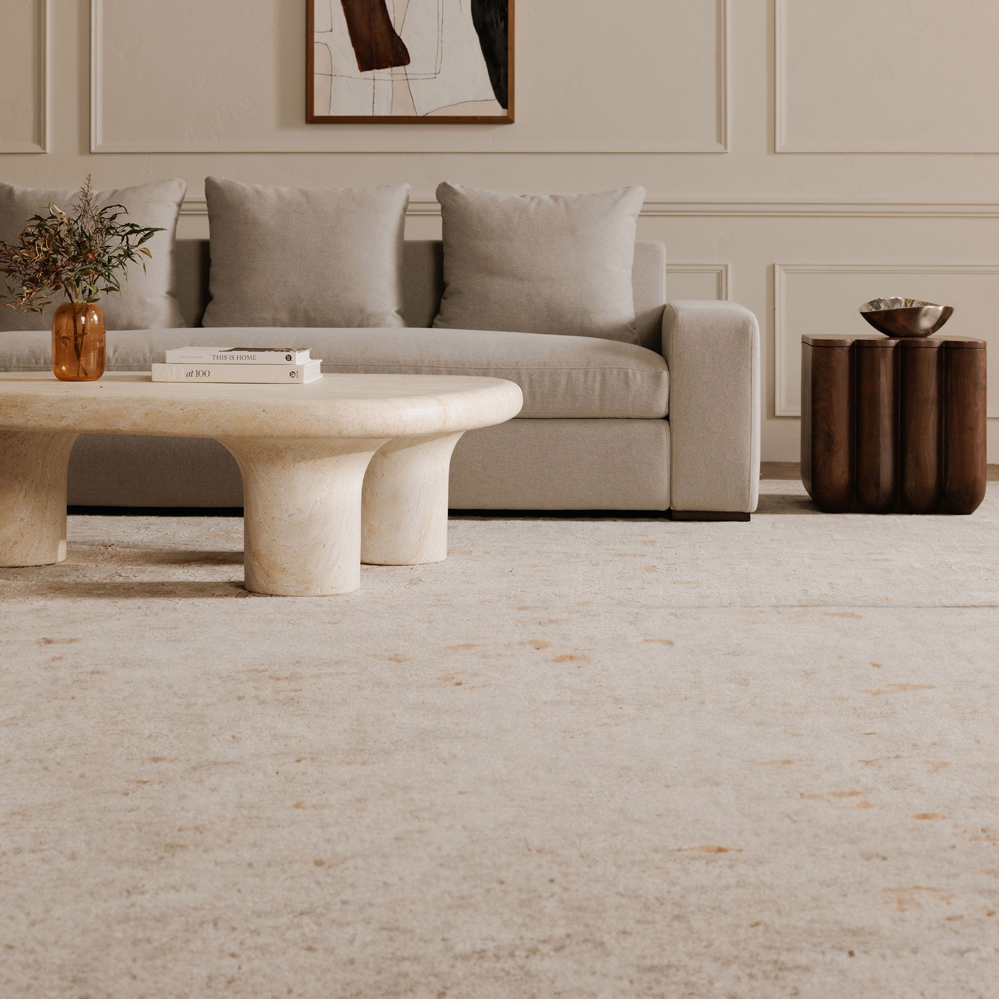 Thomas Right Sectional Grey, Sectional Sofa by Moe's Home, 125" width x 36" height x 41" depth View 7