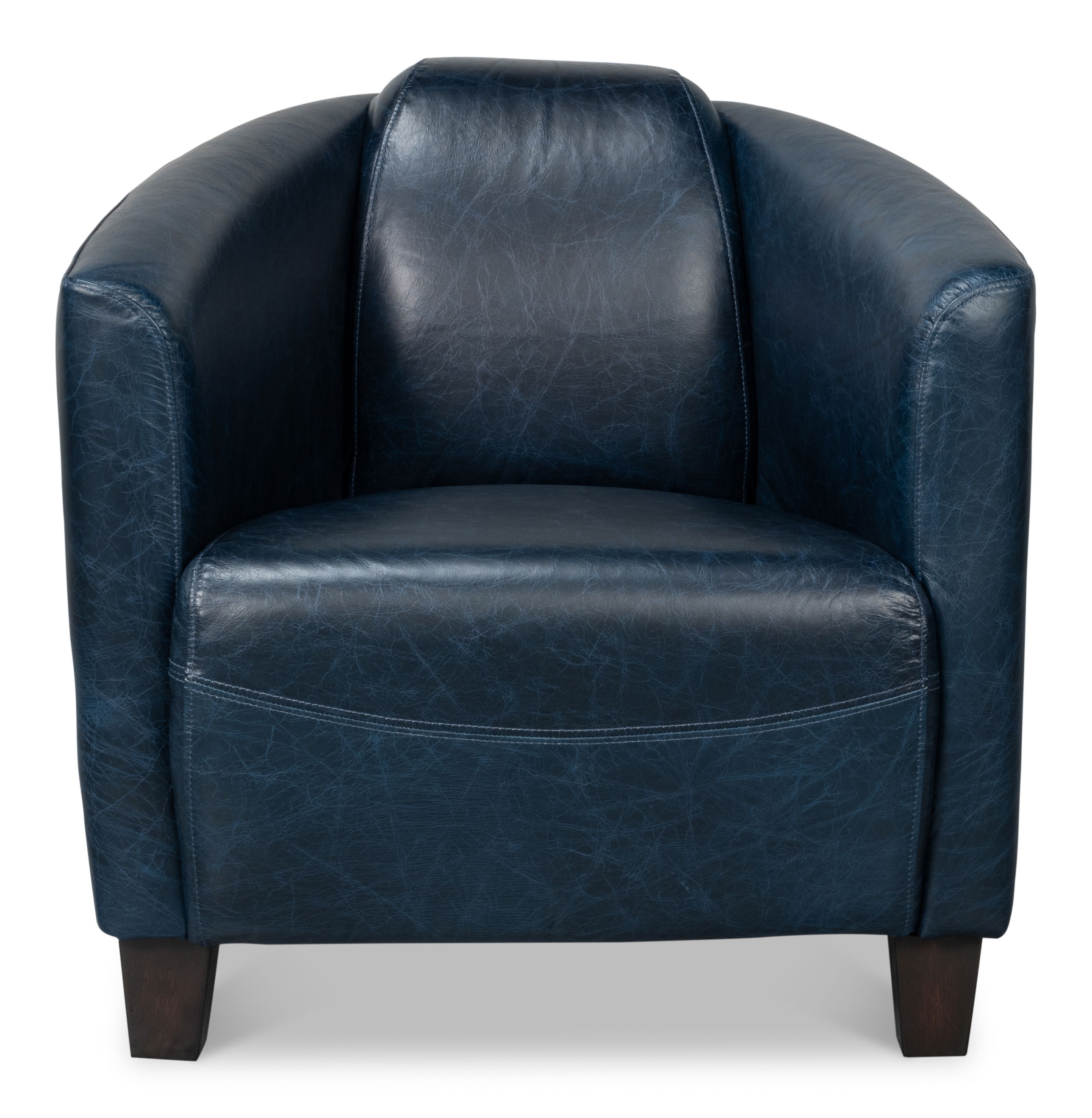 Mandy Arm Chair, Chateau Blue, Seating by Sarreid, 28" length x 33" width x 28" height View 2