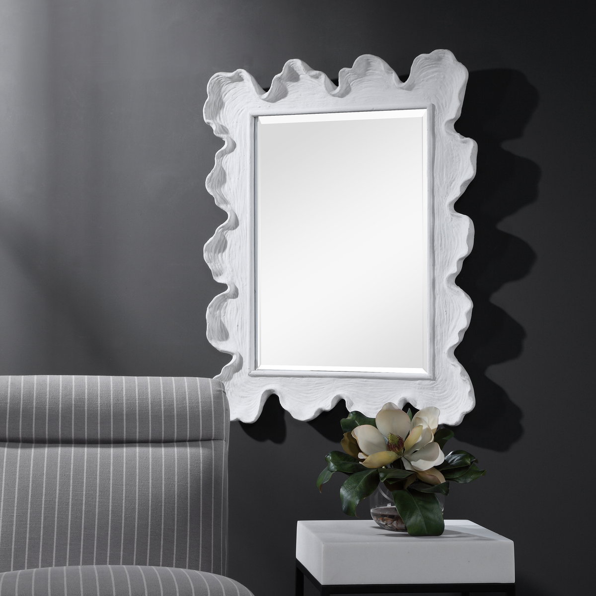 Sea Coral Coastal Mirror, by Uttermost, 27.12" width x 34.25" height x 2.5" depth View 7