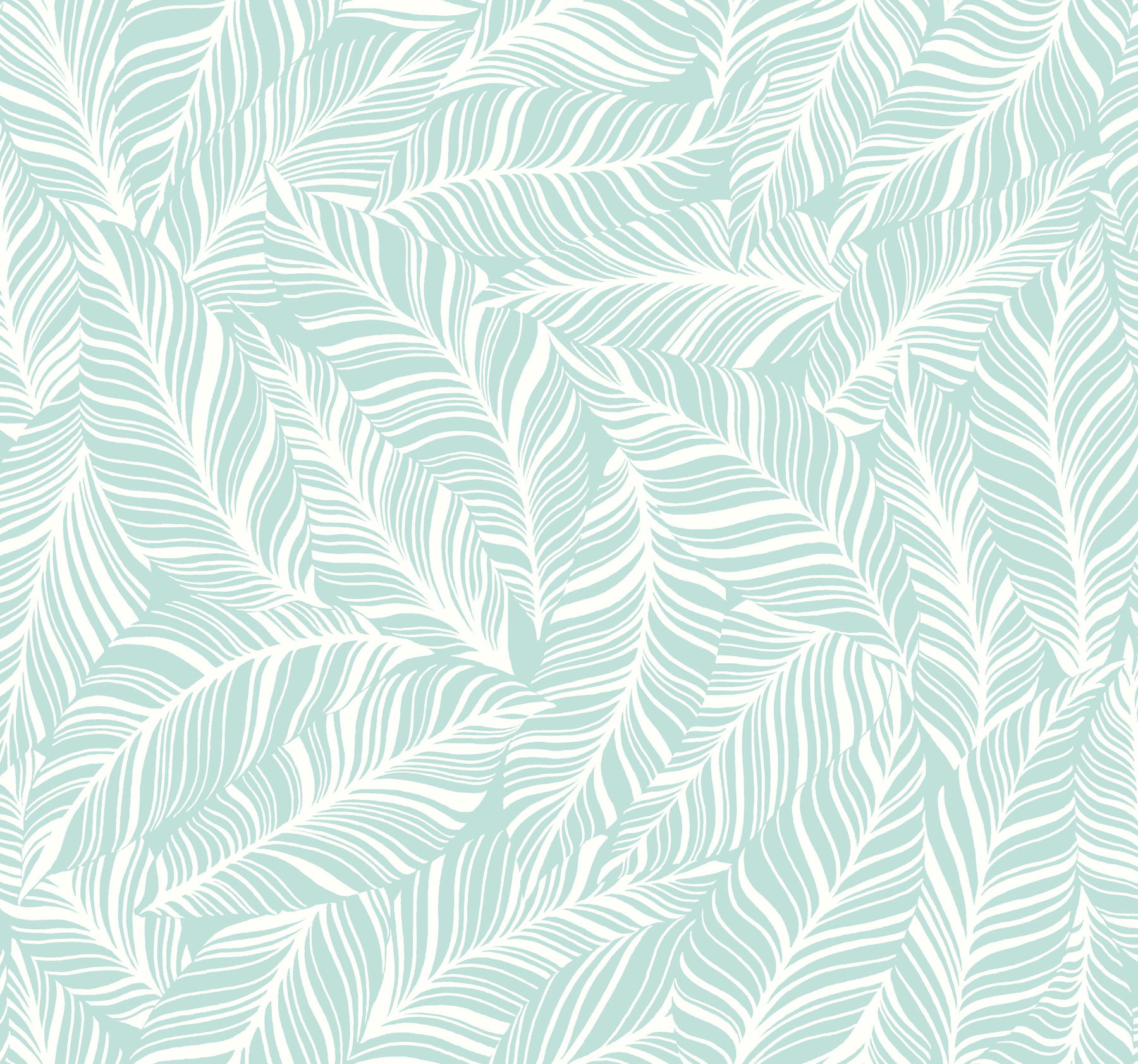 Rainforest Canopy Aqua Wallpaper large image 