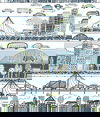 Urban Stripe Blue & Green Peel & Stick Wallpaper thumbnail 0