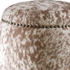 Gumdrop Cow Hide Ottoman thumbnail 5