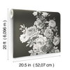 Magnolia Home Tea Rose Black & White Peel & Stick Wallpaper, by York Wall, 20' length x 1'8.5" width x 0.02" depth thumbnail 9