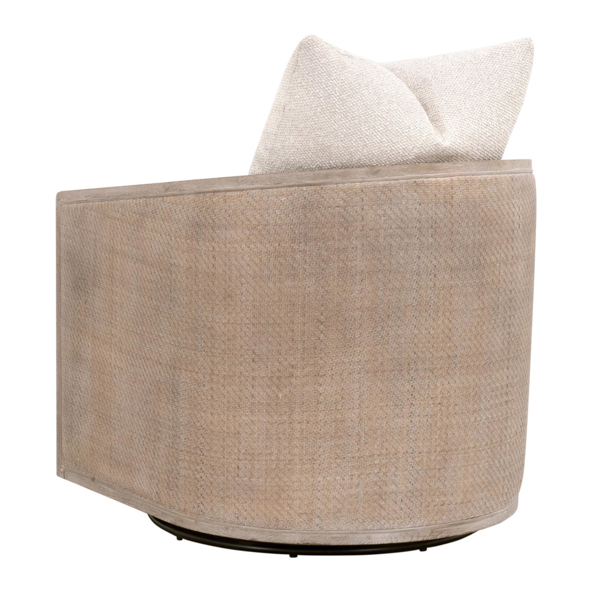 McGuire Swivel Club Chair, Accent Chair by Essentials for Living, 30" width x 35" height x 34.25" depth View 4
