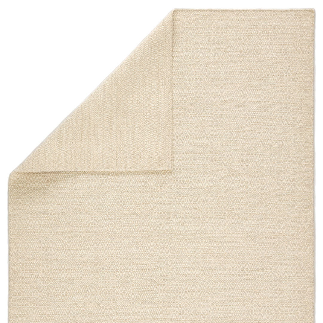 Jaipur Living Eulalia Handmade Geometric Cream Ivory Area Rug large image 