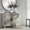 Adalind White Washed Accent Cabinet, Furniture by Uttermost, 40" width x 31.75" height x 11" depth thumbnail 2
