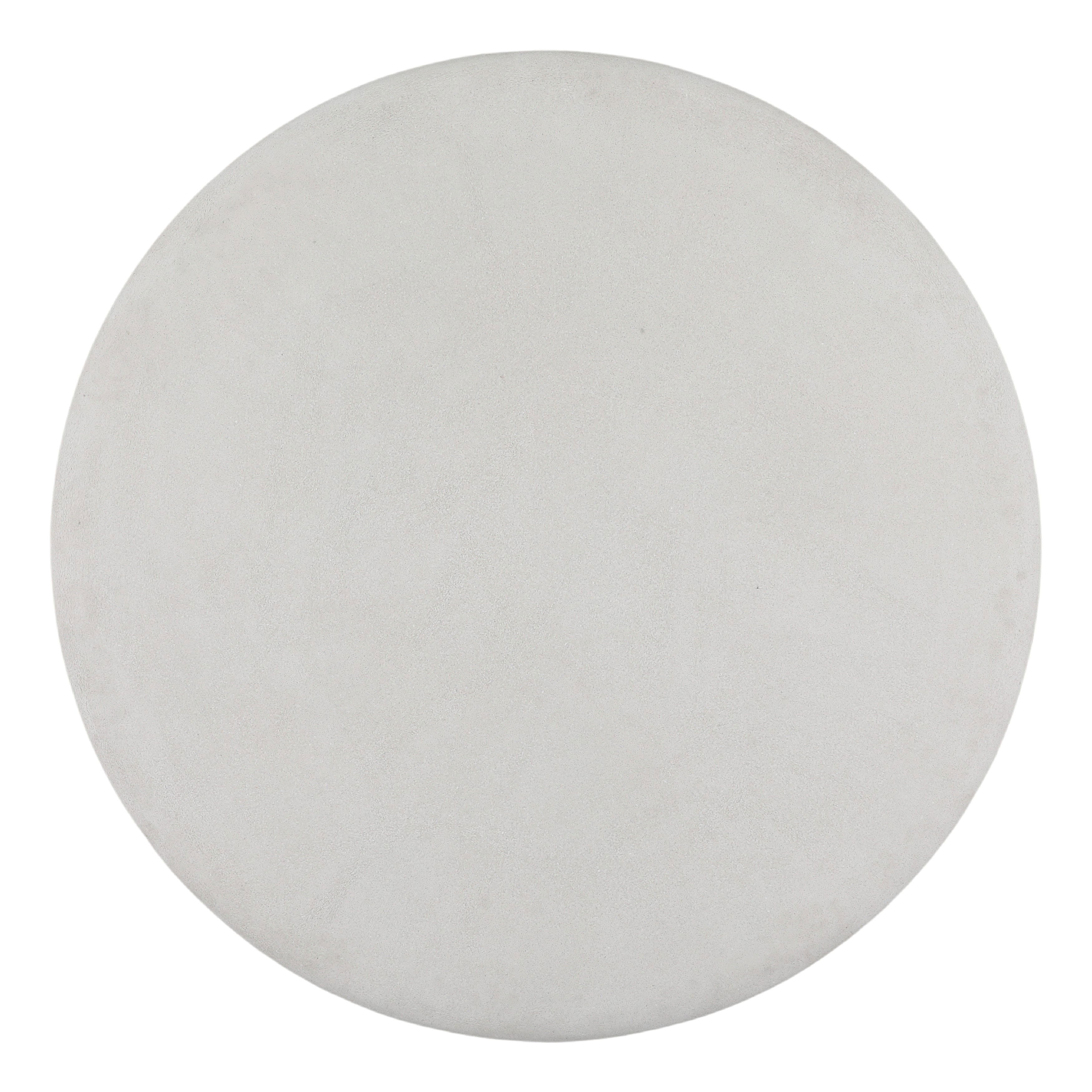 Jemina Outdoor Dining Table White, by Dovetail, 48" width x 30" height x 48" diameter x 48" depth View 2