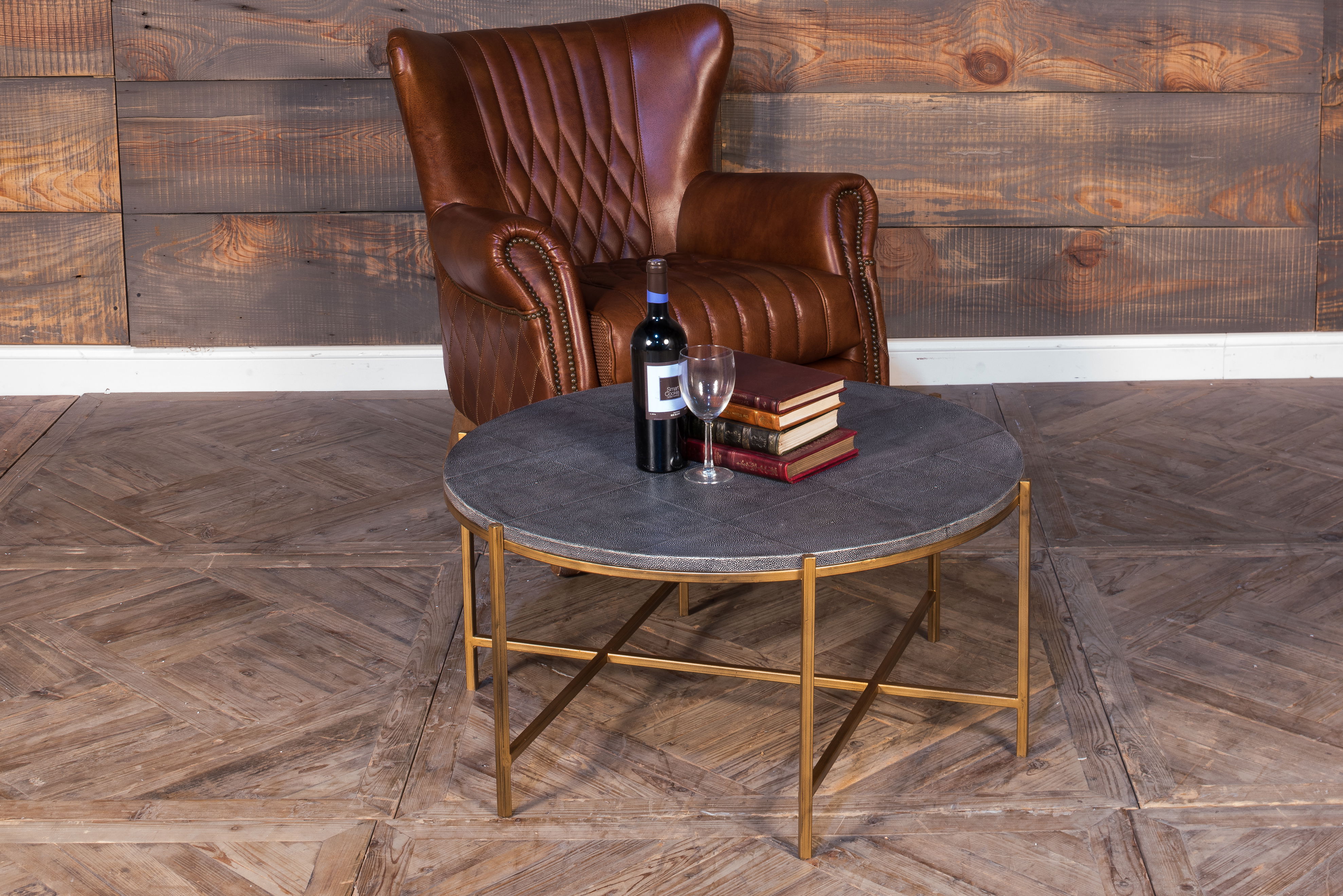 Grey Shagreen Coffee Table large image 