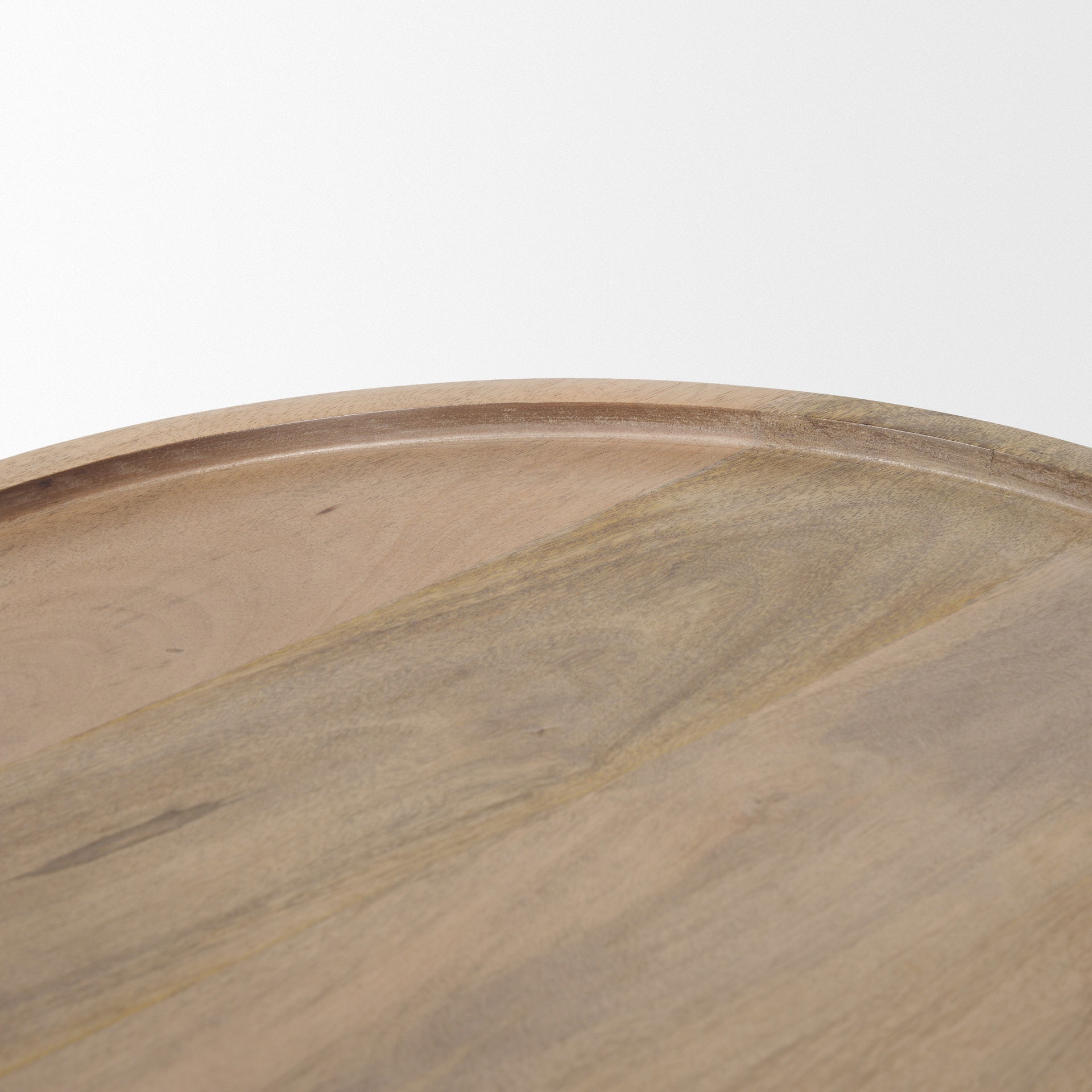 Takoda Light Brown Wood Tapered Drum Accent Table large image 