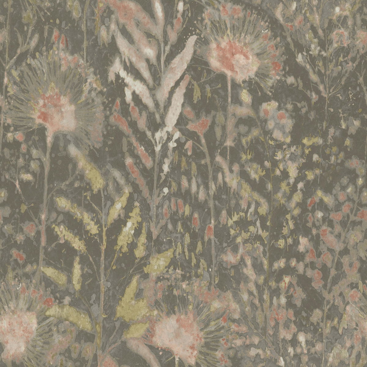 Dandelion Taupe Peel & Stick Wallpaper, by York Wall, 16'6" length x 1'8.5" width x 0.02" depth