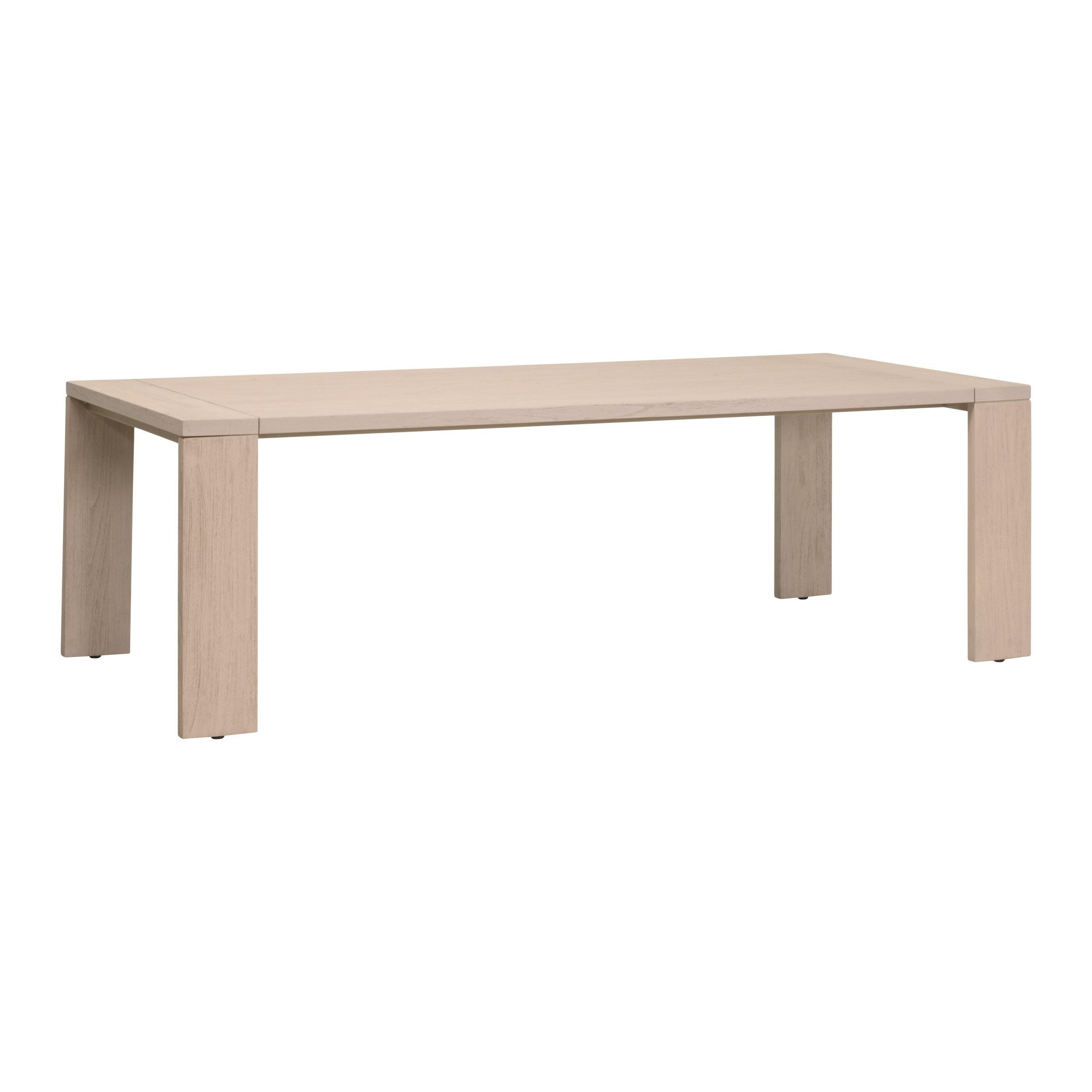 Big Sur Outdoor Dining Table, by Essentials for Living, 94.25" width x 29.75" height x 42" depth View 2