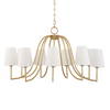Seville 9 Light Gold Chandelier, Pendant by Uttermost, 21.62" height x 42" diameter thumbnail 3