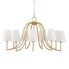 Seville 9 Light Gold Chandelier, Pendant by Uttermost, 21.62" height x 42" diameter thumbnail 3