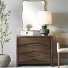 Bowtie 3 Drawer Mid-Century Chest, Furniture by Uttermost, 38" width x 33" height x 17" depth thumbnail 2
