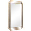 Amherst Brushed Gold Mirror, by Uttermost, 1'11.62" width x 3'0.5" height x 1.5" depth thumbnail 5