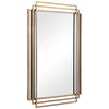 Amherst Brushed Gold Mirror, by Uttermost, 23.62" width x 36.5" height x 1.5" depth thumbnail 5