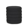 Elise Black Boucle Upholstered Storage Ottoman thumbnail 0