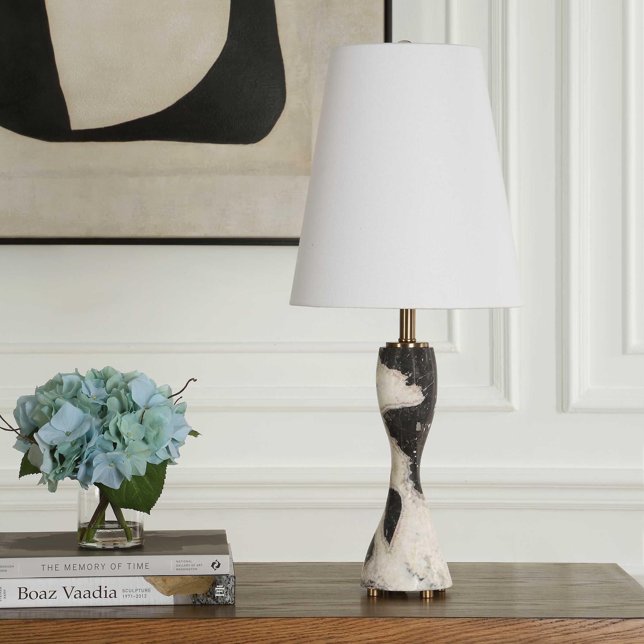Marcela Panda Marble Buffet Lamp large image 