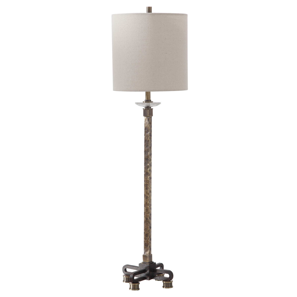 Parnell Industrial Buffet Lamp, Table Lamp by Uttermost, 9" width x 33.75" height x 9" depth View 4
