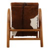 Charlton Occasional Chair Brown, Accent Chair by Dovetail, 25.6" width x 32" height x 31.5" depth thumbnail 4