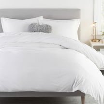 Online Designer Bedroom Pbt Classic Organic Duvet Cover, Full/Queen, White