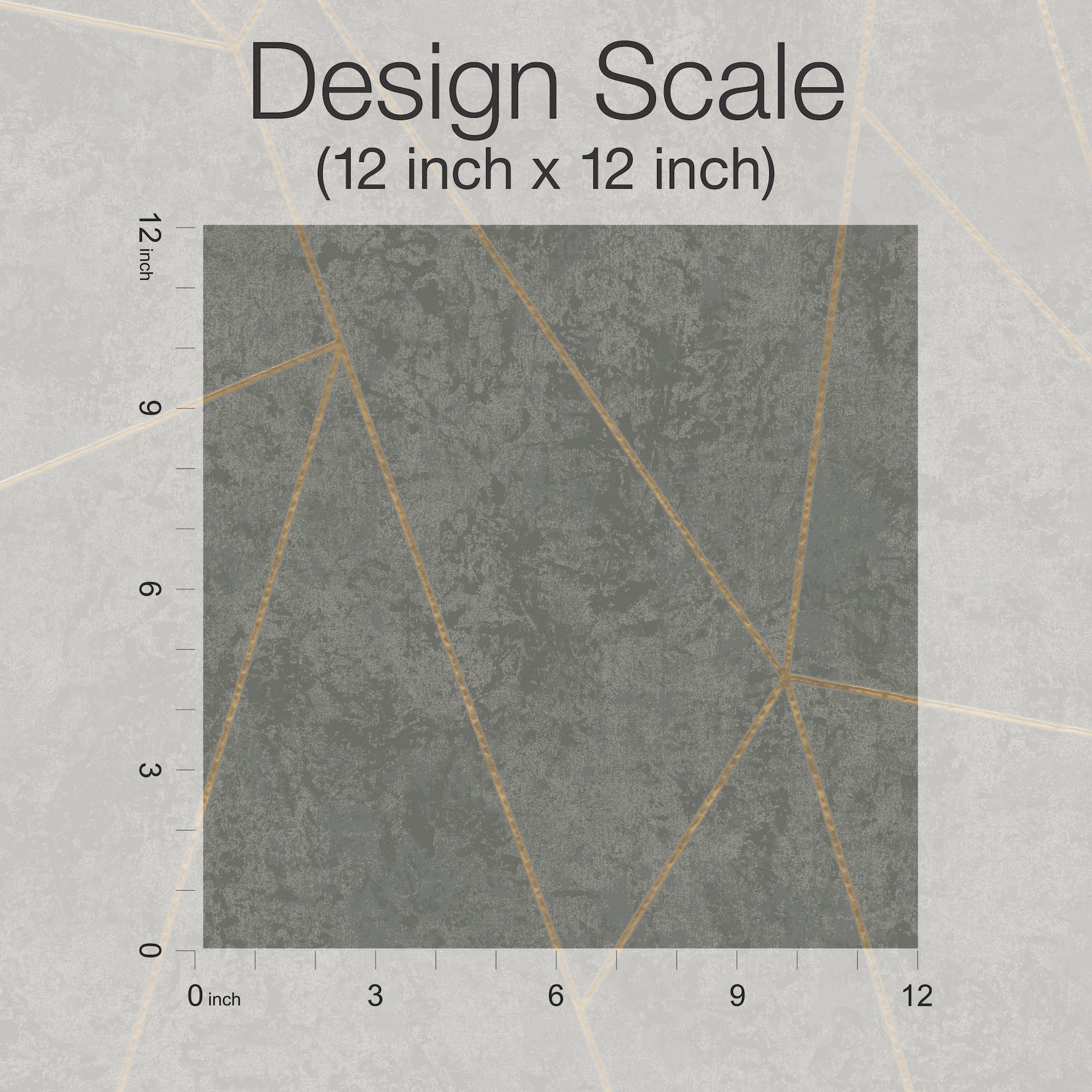 Nazca Dark Grey & Gold Wallpaper, by York Wall, 32'9.6" length x 1'8.8" width x 0.02" depth View 4