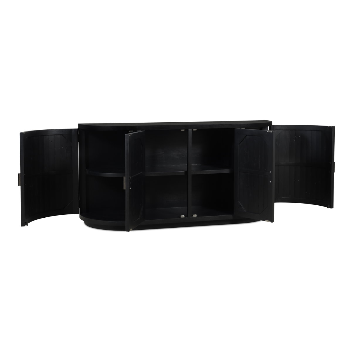 Nicola Sideboard Black, Cabinets & Sideboard by Moe's Home, 71" width x 35" height x 17.7" depth View 4