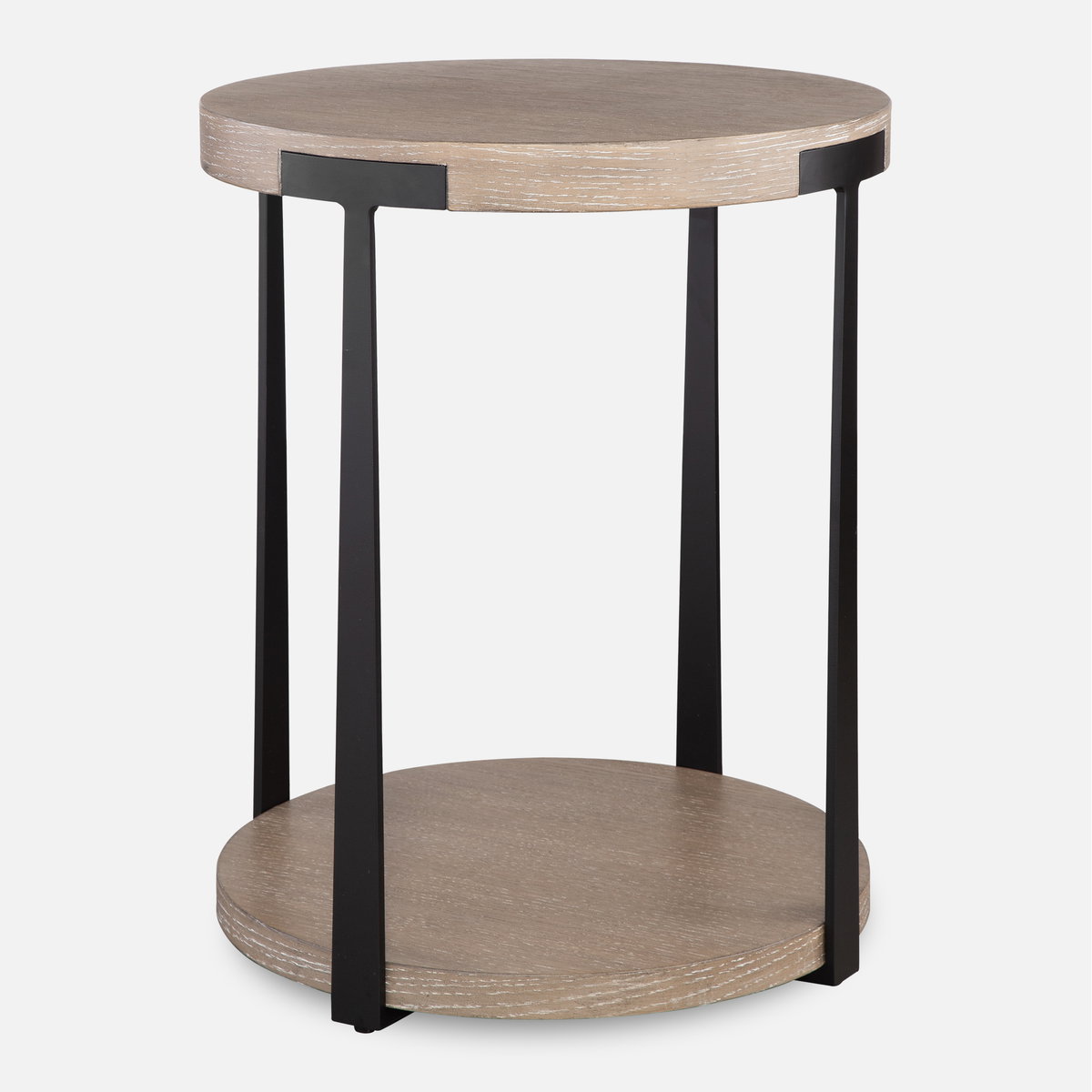 Palisade Natural Round Side Table, Side & End Table by Uttermost, 19" width x 24" height x 19" depth View 1