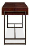 Old Brown Leather Desk, by Sarreid, 1'10" length x 4'1" width x 2'7" height thumbnail 4