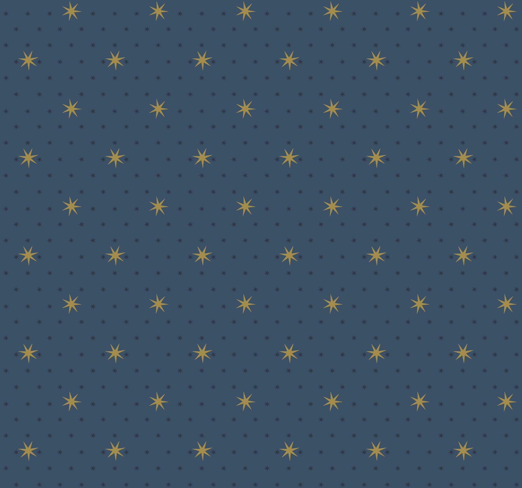 Stella Star Navy Metallic Wallpaper, by York Wall, 27' length x 2'3" width x 0.02" depth View 1