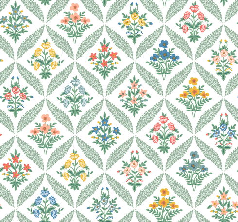 Estee Garden Sage Wallpaper