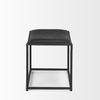 Taniel Black Leather with Black Metal Stool thumbnail 2