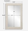 Everett Ivory Stone Mirror, by Uttermost, 39.62" width x 59.62" height x 2" depth thumbnail 3