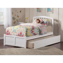 Online Designer Bedroom Florio Solid Wood Platform Bed with Footboard and Trundle