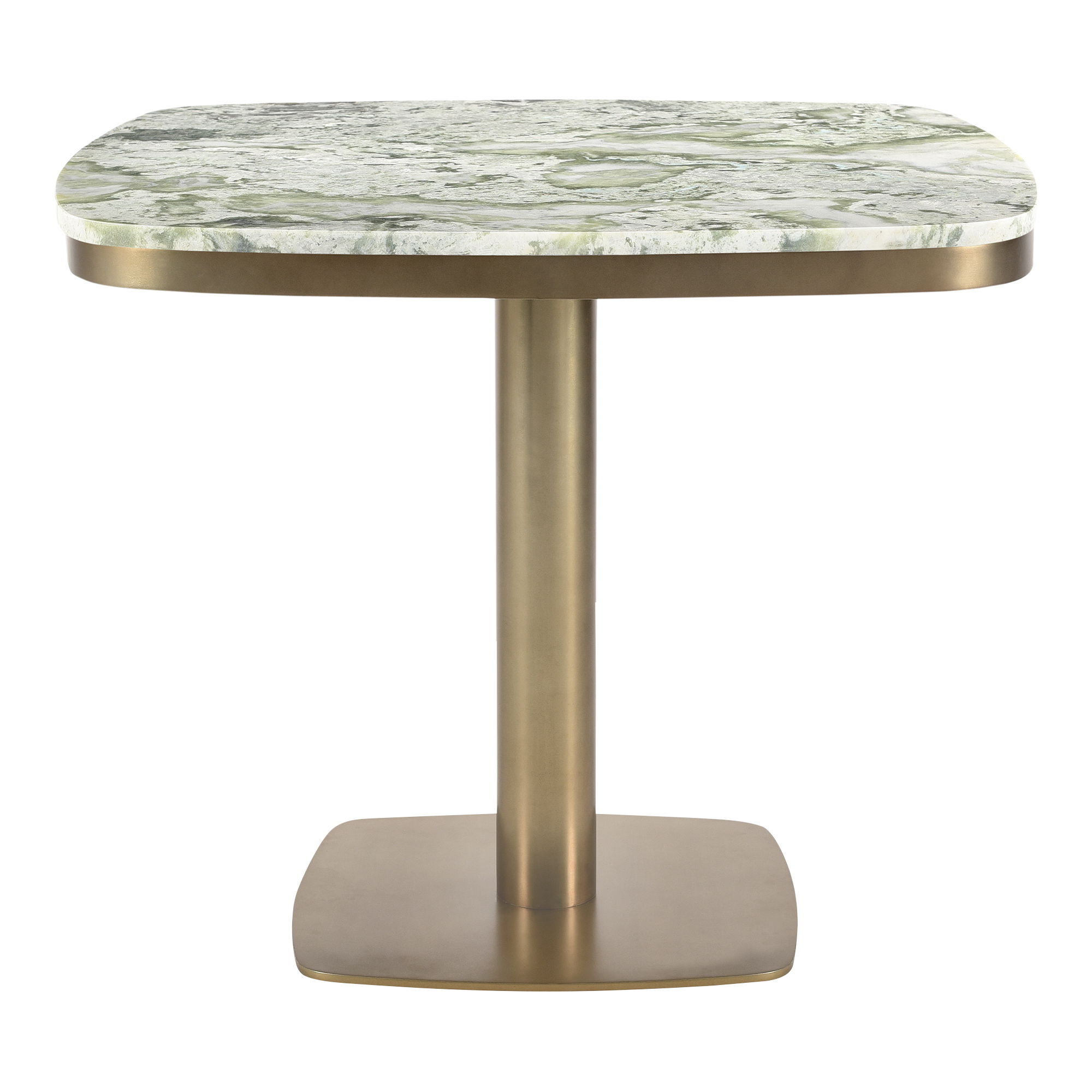 Celeste Cafe Table Green Onyx Marble, Coffee Table by Moe's Home, 36" width x 30" height x 36" depth View 1