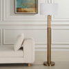 Knox Travertine Floor Lamp, by Uttermost, 1'8" width x 5'6" height x 1'8" depth thumbnail 4