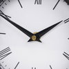 Raisa Black with Gold Antiquing Metal Table Clock, by Mercana, 3.05" length x 1.28" width x 3.05" height thumbnail 10
