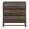 Elena 3 Drawer Nightstand Brown thumbnail 0