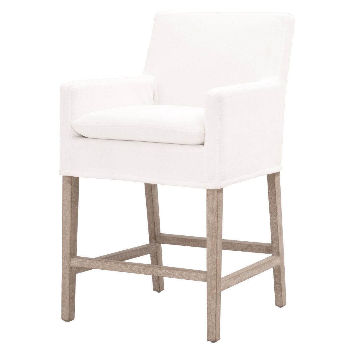 Drake Slipcover Counter Stool, Dining Chair by Essentials for Living, 23.5" width x 39.5" height x 24.5" depth View 2