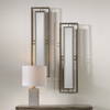 Rutledge Gold Mirrors Set/2, by Uttermost, 7.75" width x 30" height x 1.75" depth thumbnail 2