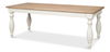 Brie Dining Table, Ant.White/Natural Top thumbnail 0