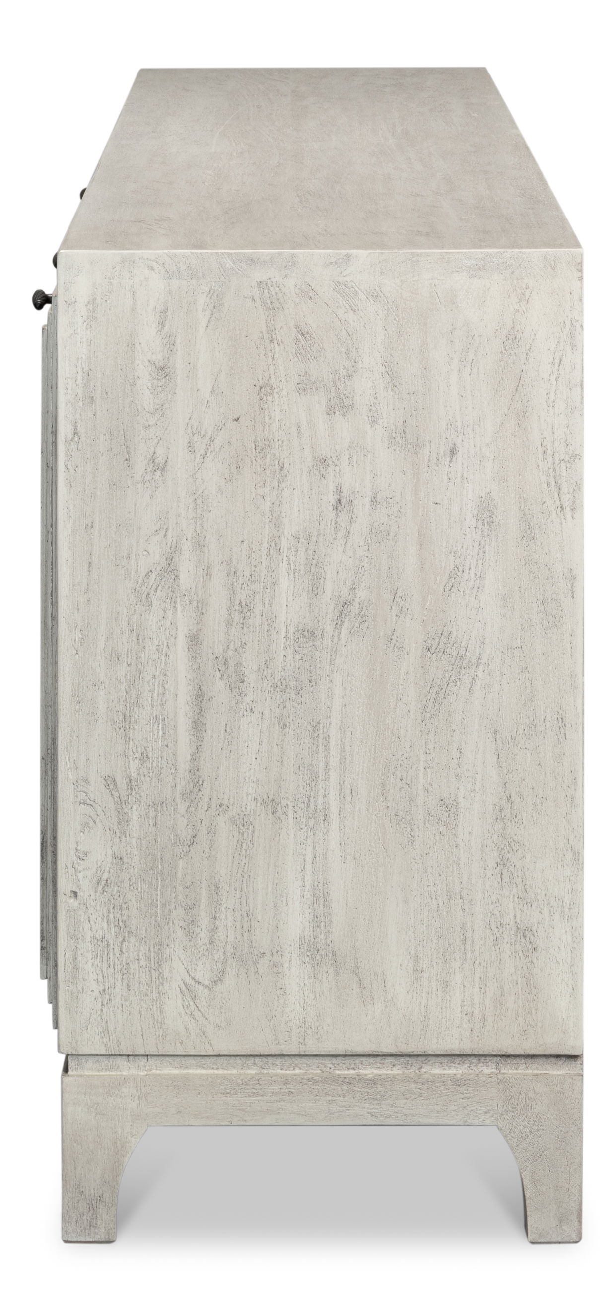 Rafina Three Door Sideboard, Cabinets & Sideboard by Sarreid, 74" length x 18" width x 34" height View 4