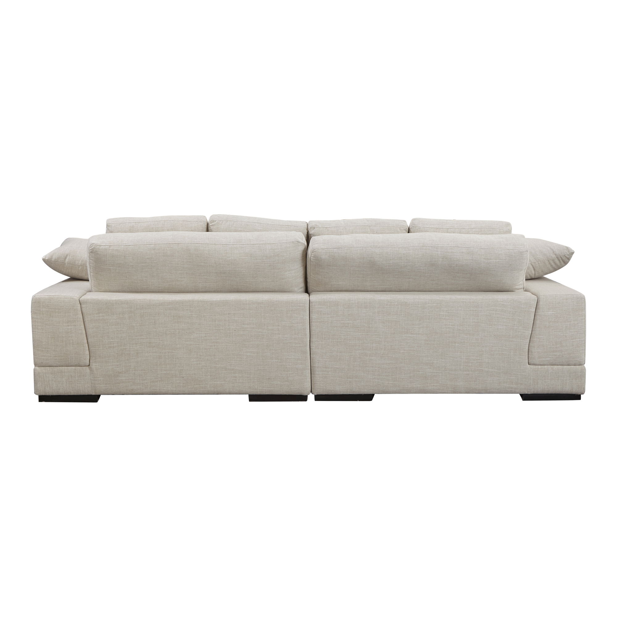 Plunge Sectional Sahara, Sectional Sofa by Moe's Home, 106" width x 34" height x 46" depth View 4