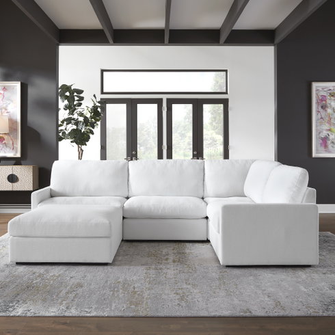 REFUGE SOFA, OTTOMAN, ARCTIC WHITE