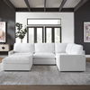 Refuge Arctic White Sofa Ottoman, Furniture by Uttermost, 40" width x 20" height x 40" depth thumbnail 2